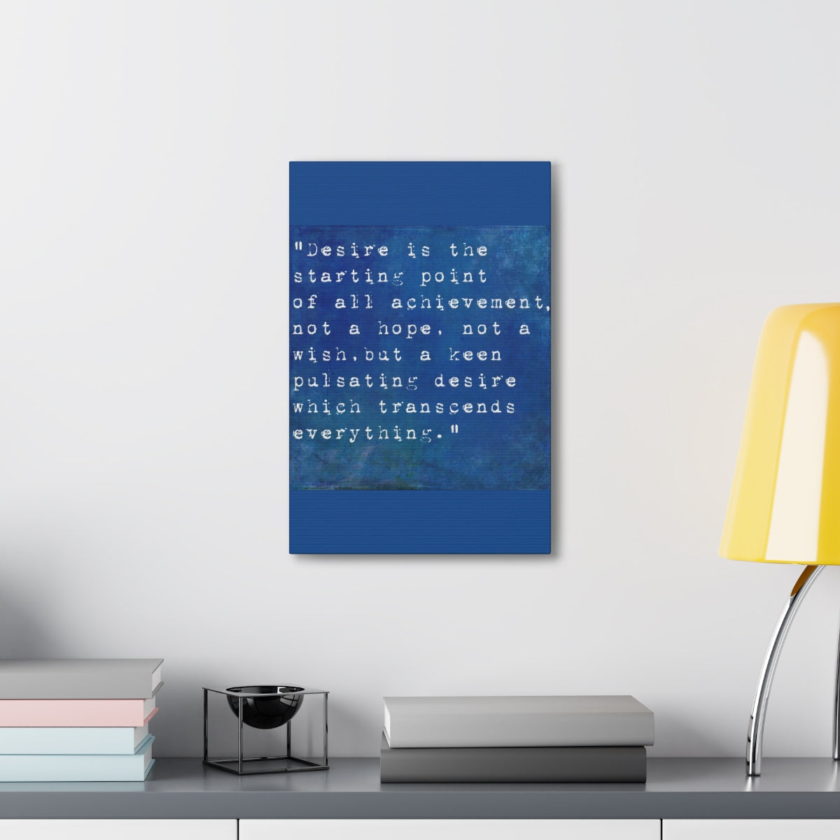 Scripture Walls Inspirational Wall Art Desire Is Starting Point Motivation Wall Decor for Home Office Gym Inspiring Success Quote Print Ready to Hang Unframed-Express Your Love Gifts