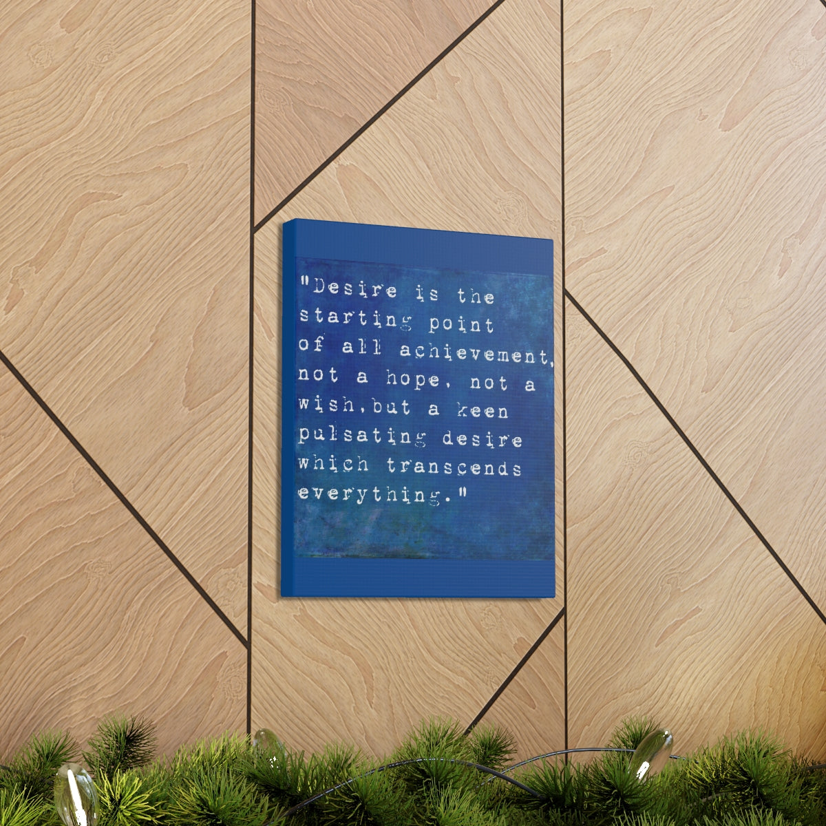 Scripture Walls Inspirational Wall Art Desire Is Starting Point Motivation Wall Decor for Home Office Gym Inspiring Success Quote Print Ready to Hang Unframed-Express Your Love Gifts