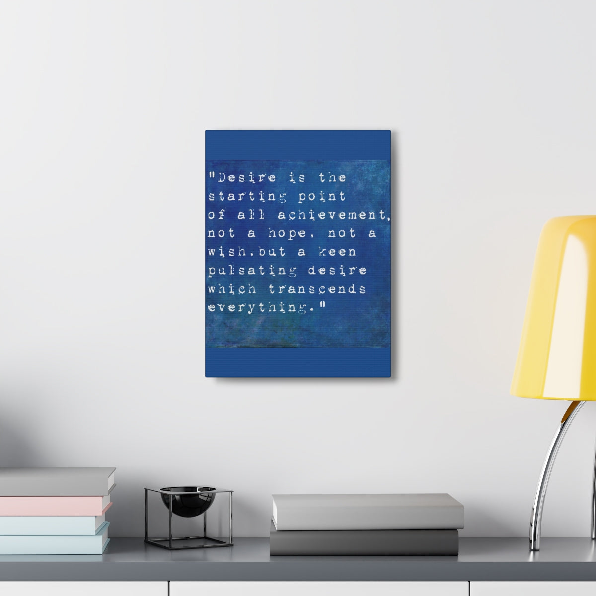 Scripture Walls Inspirational Wall Art Desire Is Starting Point Motivation Wall Decor for Home Office Gym Inspiring Success Quote Print Ready to Hang Unframed-Express Your Love Gifts