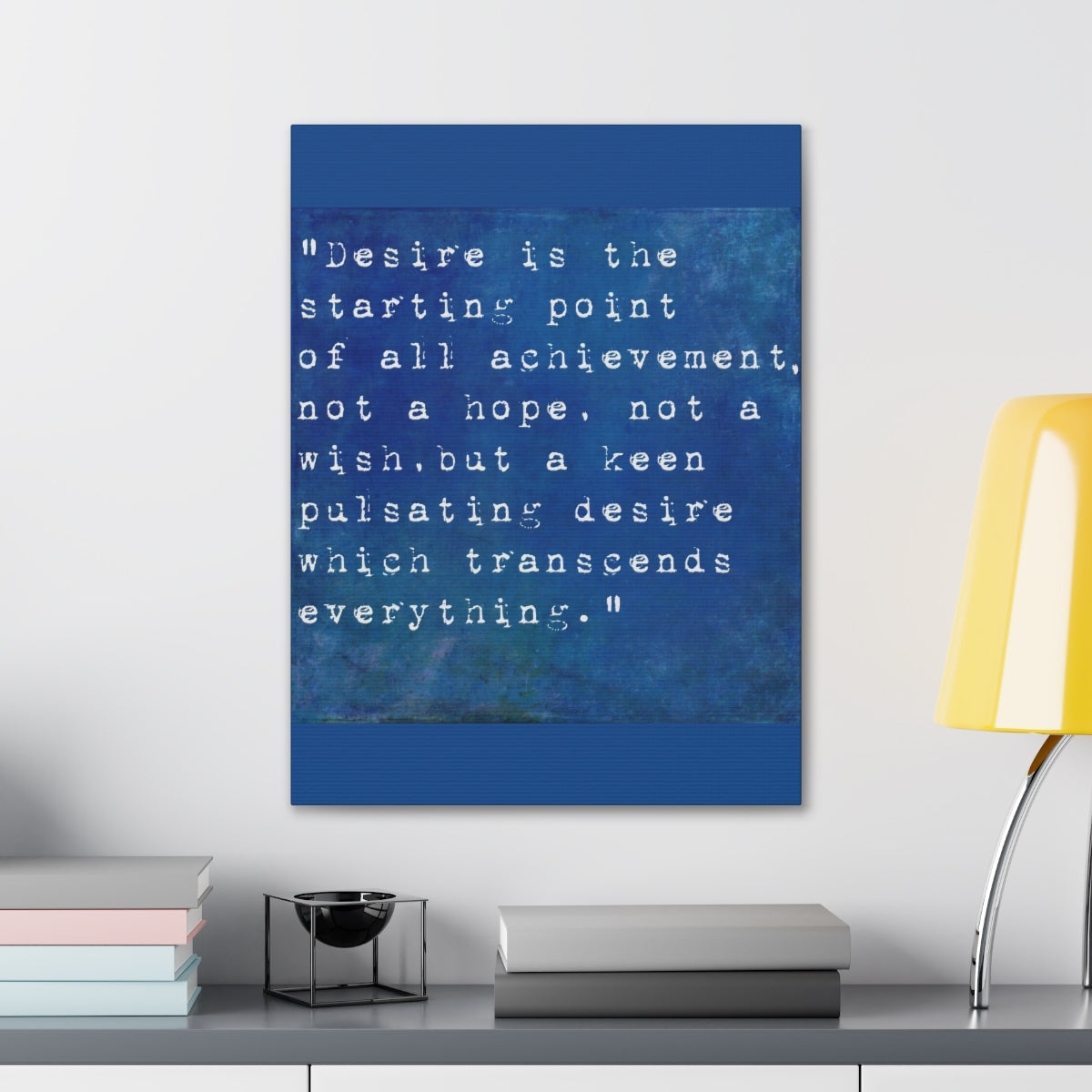 Scripture Walls Inspirational Wall Art Desire Is Starting Point Motivation Wall Decor for Home Office Gym Inspiring Success Quote Print Ready to Hang Unframed-Express Your Love Gifts