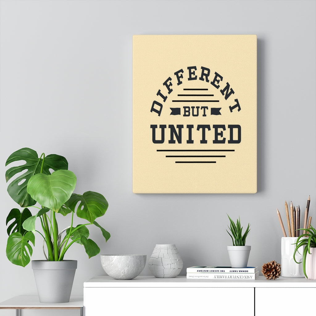 Scripture Walls Inspirational Wall Art Different But United Wall Art Motivation Wall Decor for Home Office Gym Inspiring Success Quote Print Ready to Hang Unframed-Express Your Love Gifts