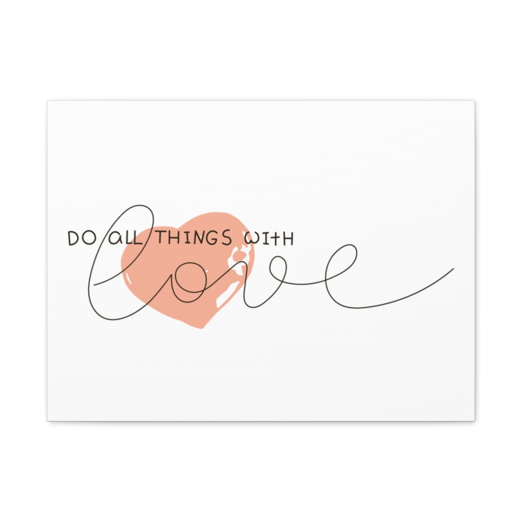 Scripture Walls Inspirational Wall Art Do All With Love Motivation Wall Decor for Home Office Gym Inspiring Success Quote Print Ready to Hang Unframed-Express Your Love Gifts
