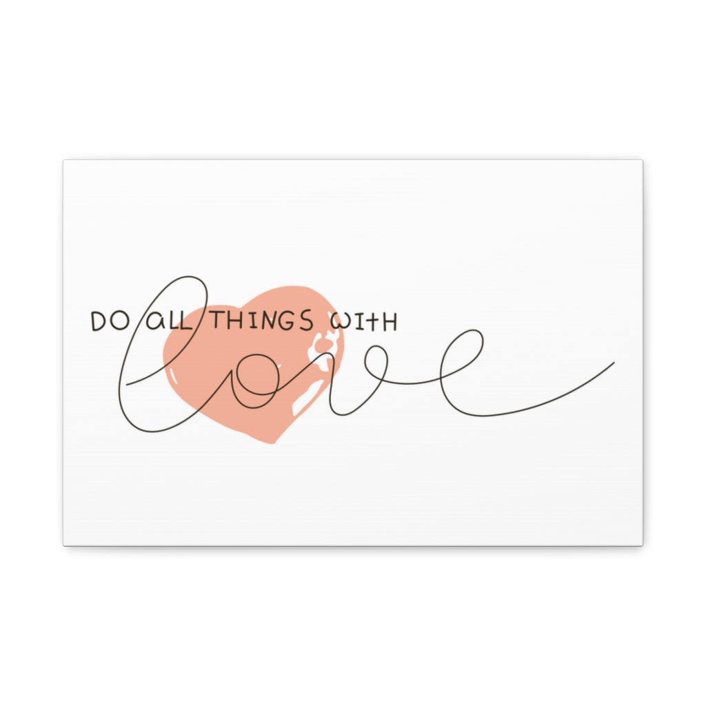 Scripture Walls Inspirational Wall Art Do All With Love Motivation Wall Decor for Home Office Gym Inspiring Success Quote Print Ready to Hang Unframed-Express Your Love Gifts