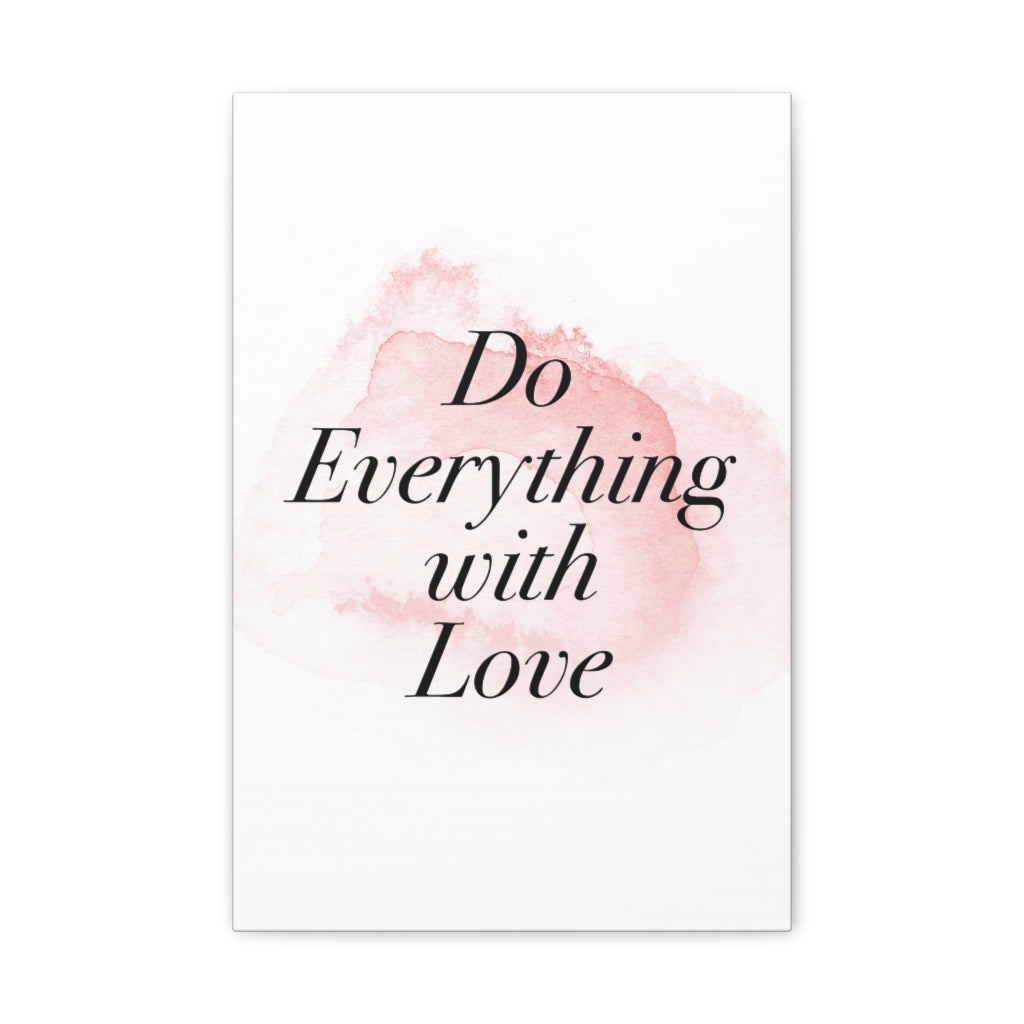 Scripture Walls Inspirational Wall Art Do Everything With Love Motivation Wall Decor for Home Office Gym Inspiring Success Quote Print Ready to Hang Unframed-Express Your Love Gifts