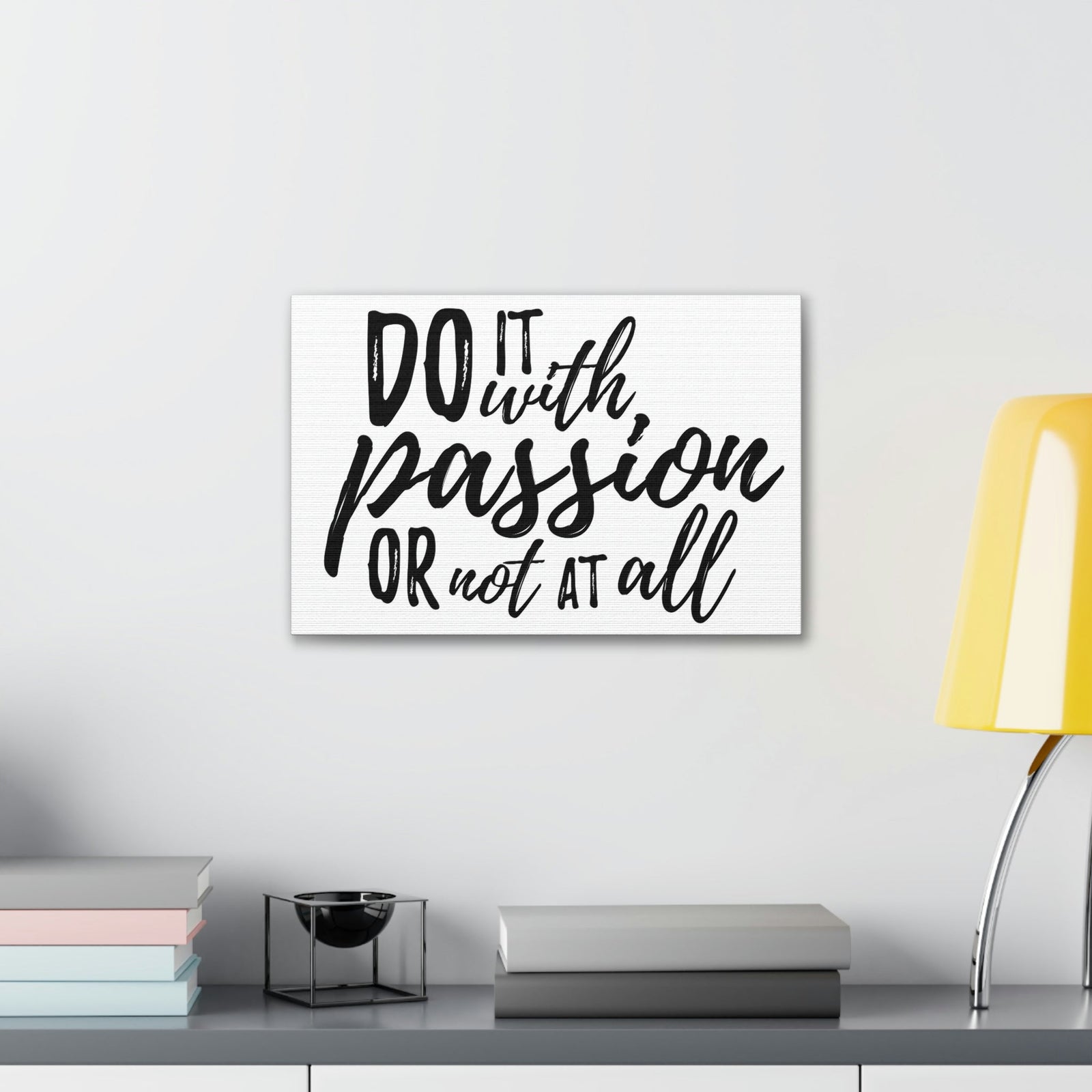 Scripture Walls Inspirational Wall Art Do It With Passion Motivation Wall Decor for Home Office Gym Inspiring Success Quote Print Ready to Hang Unframed-Express Your Love Gifts