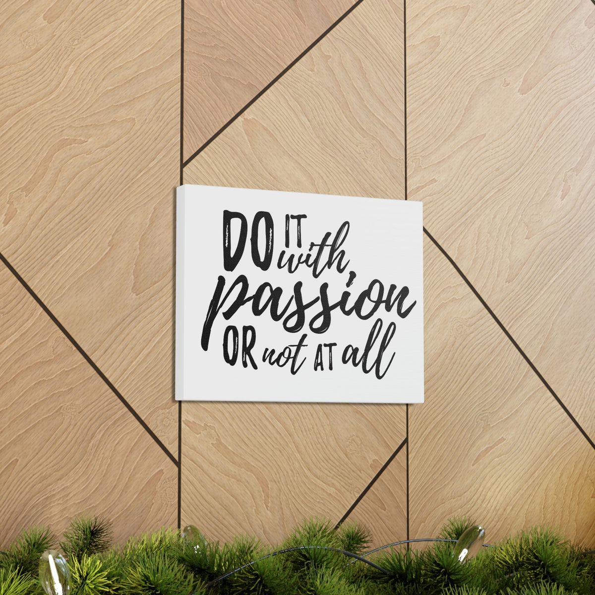 Scripture Walls Inspirational Wall Art Do It With Passion Motivation Wall Decor for Home Office Gym Inspiring Success Quote Print Ready to Hang Unframed-Express Your Love Gifts
