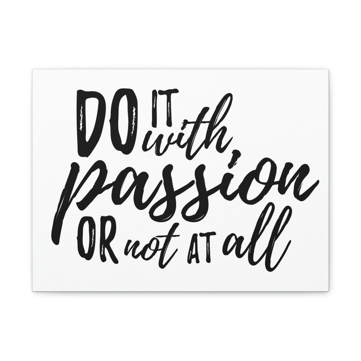 Scripture Walls Inspirational Wall Art Do It With Passion Motivation Wall Decor for Home Office Gym Inspiring Success Quote Print Ready to Hang Unframed-Express Your Love Gifts