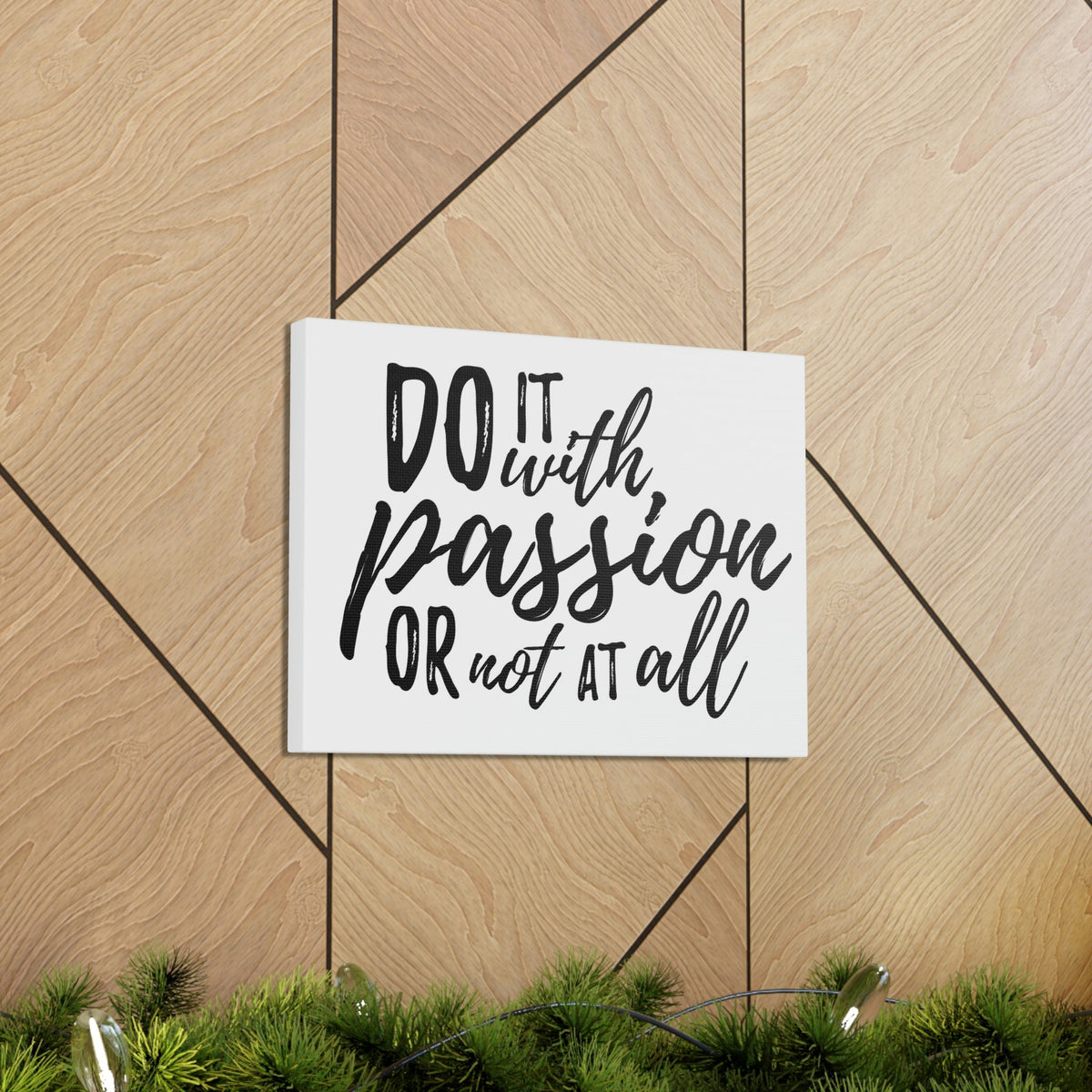 Scripture Walls Inspirational Wall Art Do It With Passion Motivation Wall Decor for Home Office Gym Inspiring Success Quote Print Ready to Hang Unframed-Express Your Love Gifts