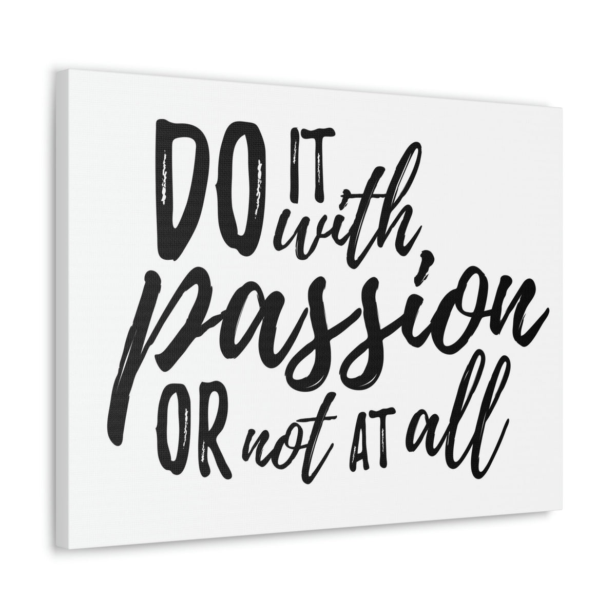 Scripture Walls Inspirational Wall Art Do It With Passion Motivation Wall Decor for Home Office Gym Inspiring Success Quote Print Ready to Hang Unframed-Express Your Love Gifts