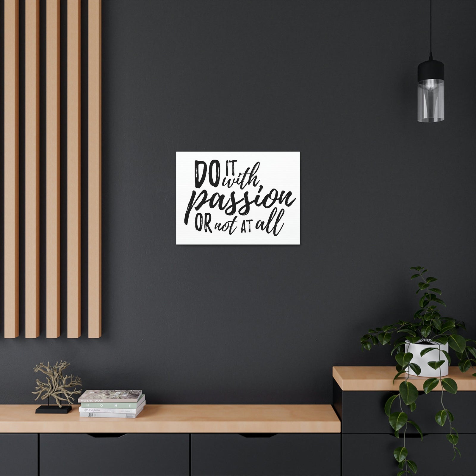 Scripture Walls Inspirational Wall Art Do It With Passion Motivation Wall Decor for Home Office Gym Inspiring Success Quote Print Ready to Hang Unframed-Express Your Love Gifts
