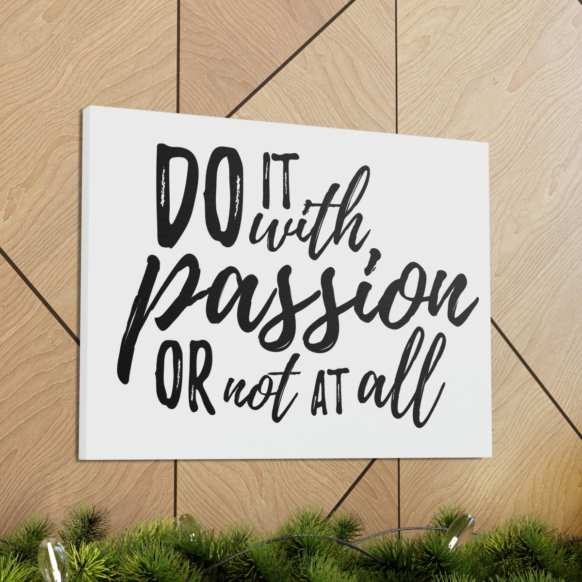 Scripture Walls Inspirational Wall Art Do It With Passion Motivation Wall Decor for Home Office Gym Inspiring Success Quote Print Ready to Hang Unframed-Express Your Love Gifts