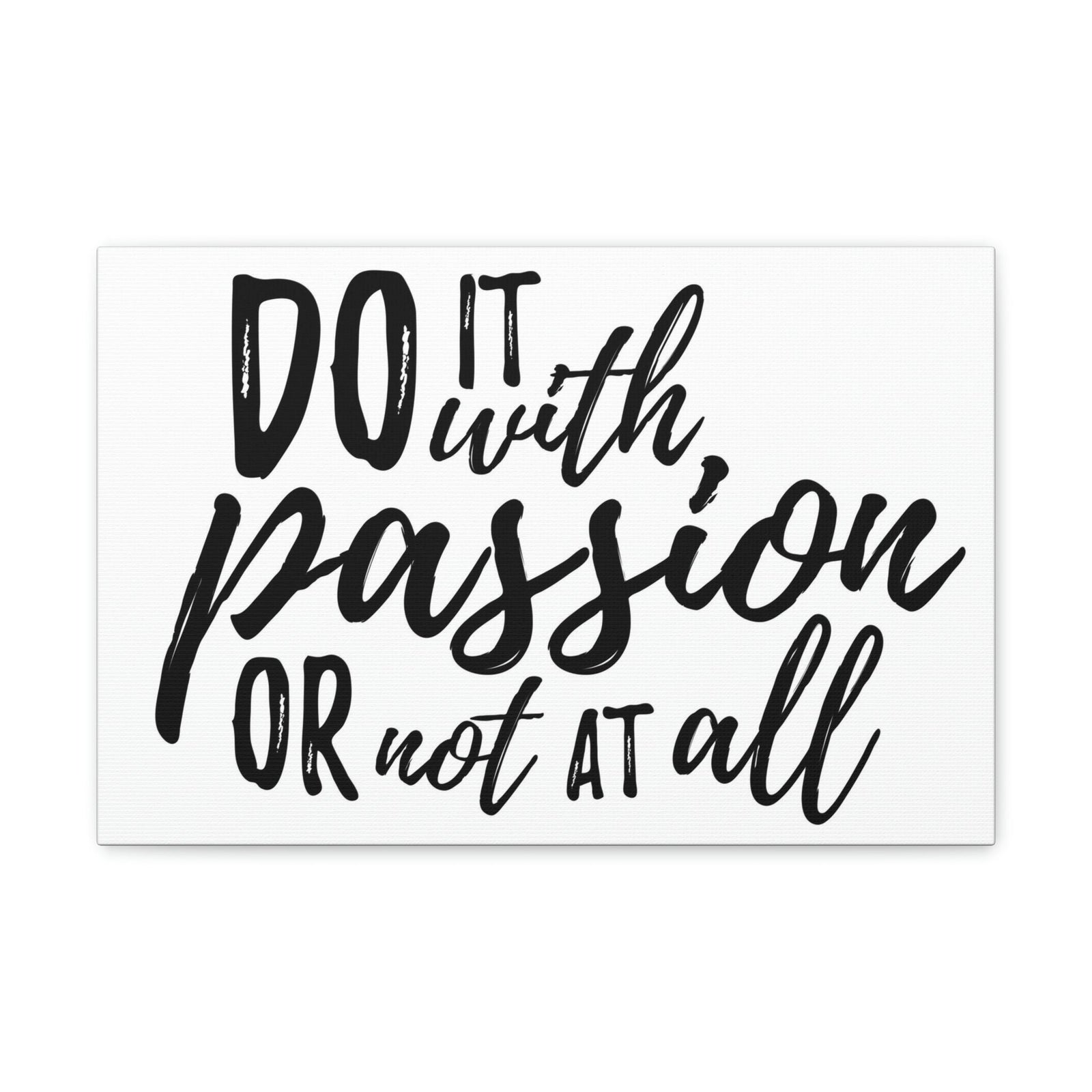 Scripture Walls Inspirational Wall Art Do It With Passion Motivation Wall Decor for Home Office Gym Inspiring Success Quote Print Ready to Hang Unframed-Express Your Love Gifts