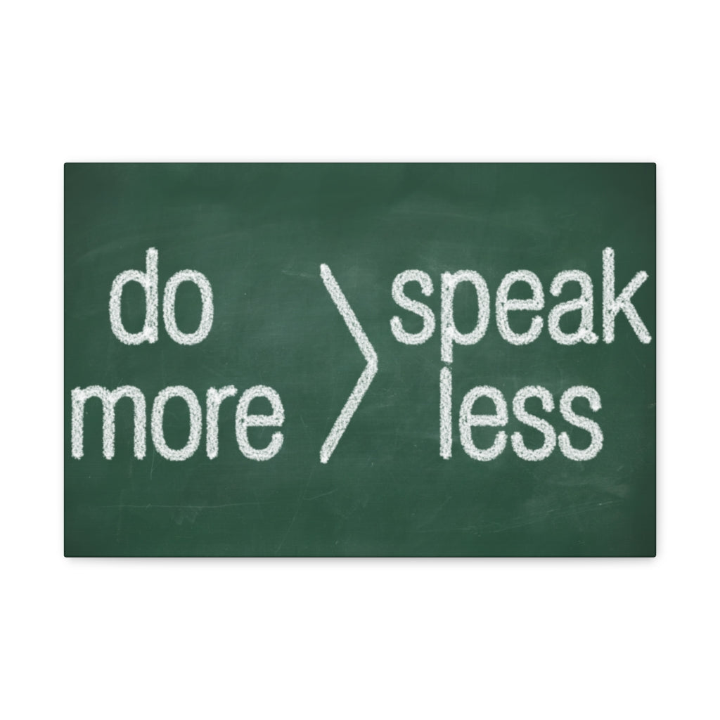 Scripture Walls Inspirational Wall Art Do More Speak Less Motivation Wall Decor for Home Office Gym Inspiring Success Quote Print Ready to Hang Unframed-Express Your Love Gifts