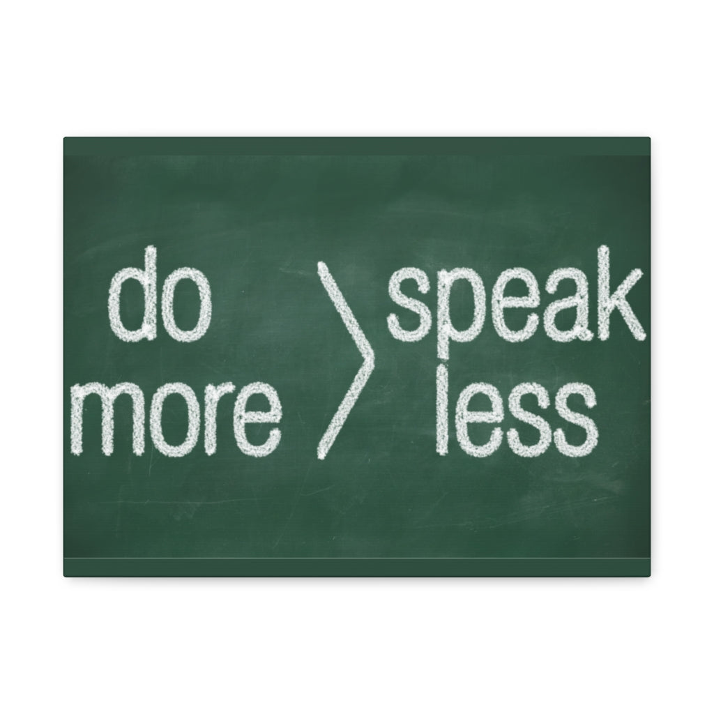 Scripture Walls Inspirational Wall Art Do More Speak Less Motivation Wall Decor for Home Office Gym Inspiring Success Quote Print Ready to Hang Unframed-Express Your Love Gifts