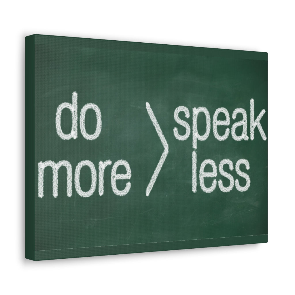 Scripture Walls Inspirational Wall Art Do More Speak Less Motivation Wall Decor for Home Office Gym Inspiring Success Quote Print Ready to Hang Unframed-Express Your Love Gifts