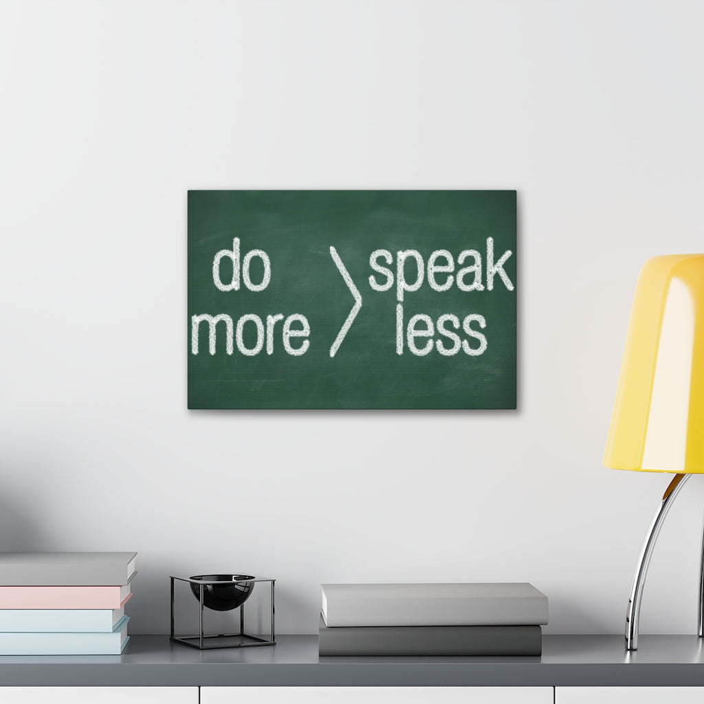 Scripture Walls Inspirational Wall Art Do More Speak Less Motivation Wall Decor for Home Office Gym Inspiring Success Quote Print Ready to Hang Unframed-Express Your Love Gifts