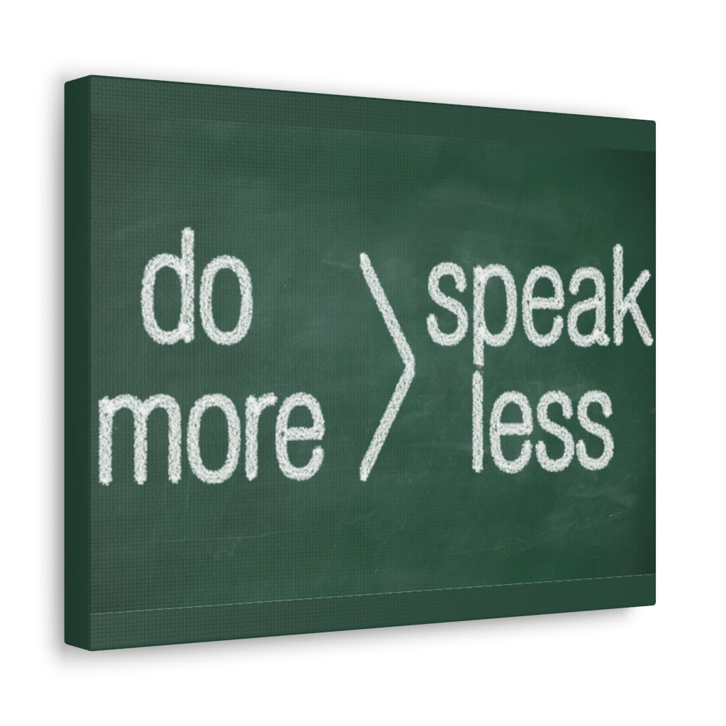 Scripture Walls Inspirational Wall Art Do More Speak Less Motivation Wall Decor for Home Office Gym Inspiring Success Quote Print Ready to Hang Unframed-Express Your Love Gifts