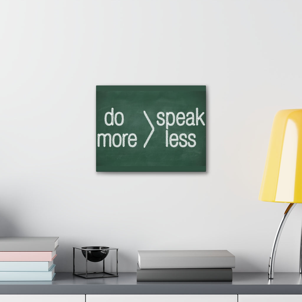 Scripture Walls Inspirational Wall Art Do More Speak Less Motivation Wall Decor for Home Office Gym Inspiring Success Quote Print Ready to Hang Unframed-Express Your Love Gifts