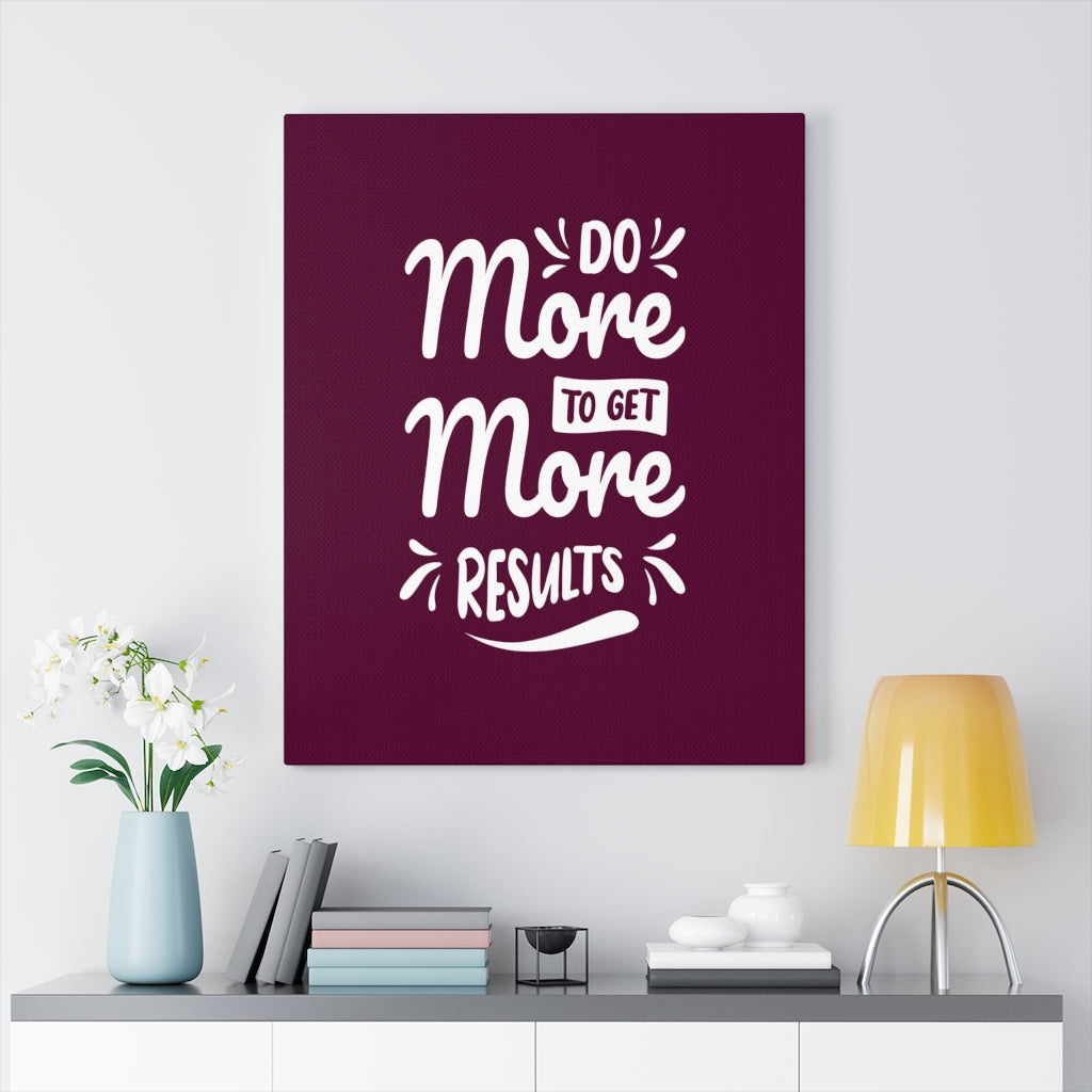 Scripture Walls Inspirational Wall Art Do More To Get More Results Wall Art Motivation Wall Decor for Home Office Gym Inspiring Success Quote Print Ready to Hang Unframed-Express Your Love Gifts