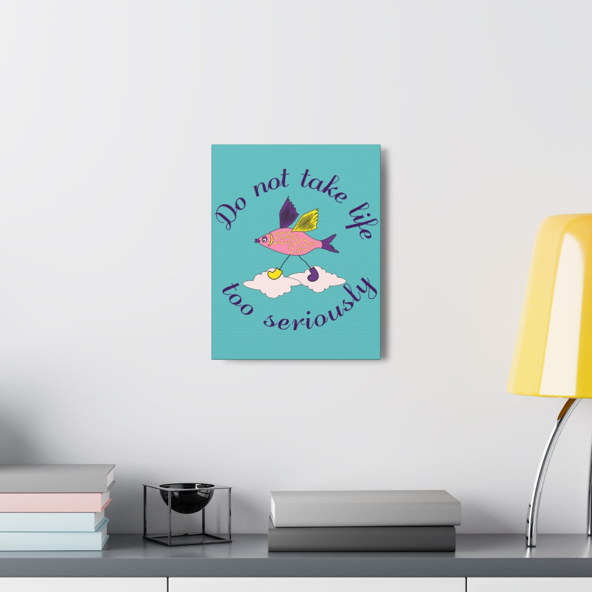 Scripture Walls Inspirational Wall Art Do Not Take Life Seriously Motivation Wall Decor for Home Office Gym Inspiring Success Quote Print Ready to Hang Unframed-Express Your Love Gifts