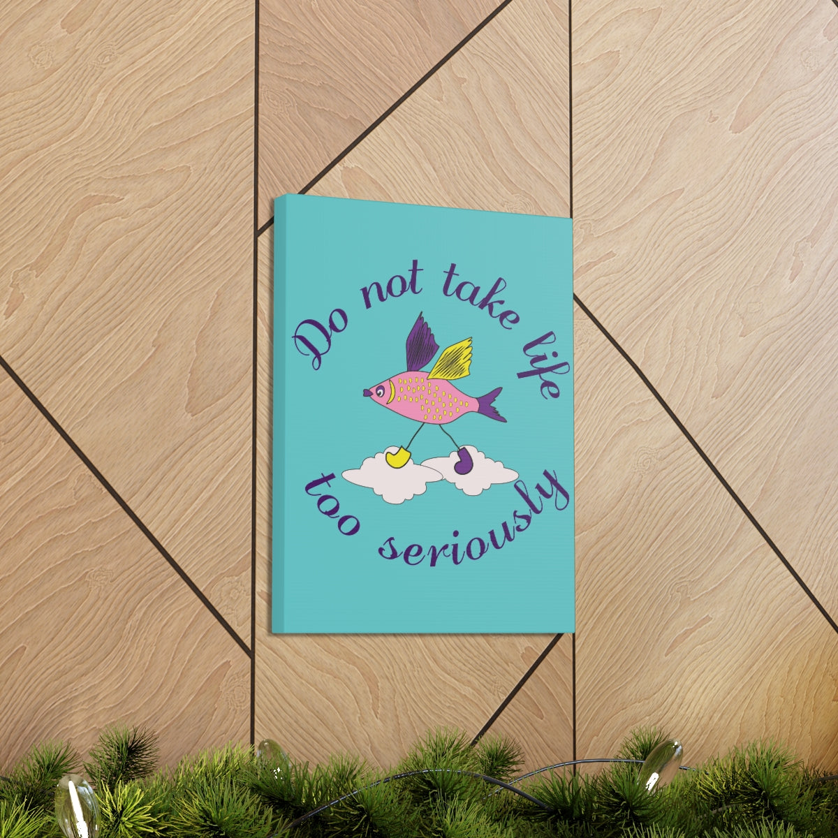 Scripture Walls Inspirational Wall Art Do Not Take Life Seriously Motivation Wall Decor for Home Office Gym Inspiring Success Quote Print Ready to Hang Unframed-Express Your Love Gifts