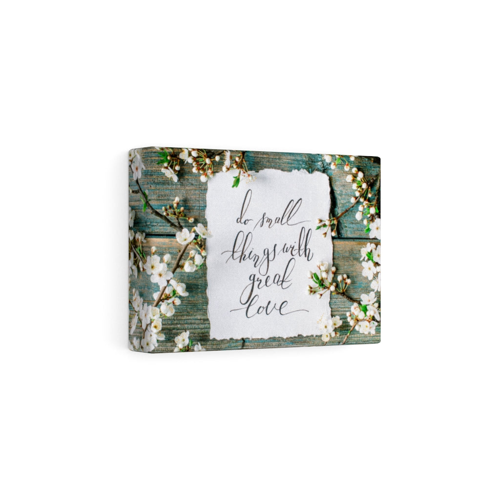 Scripture Walls Inspirational Wall Art Do Small Things With Great Love Motivational Print Ready to Hang Artwork Unframed-Express Your Love Gifts