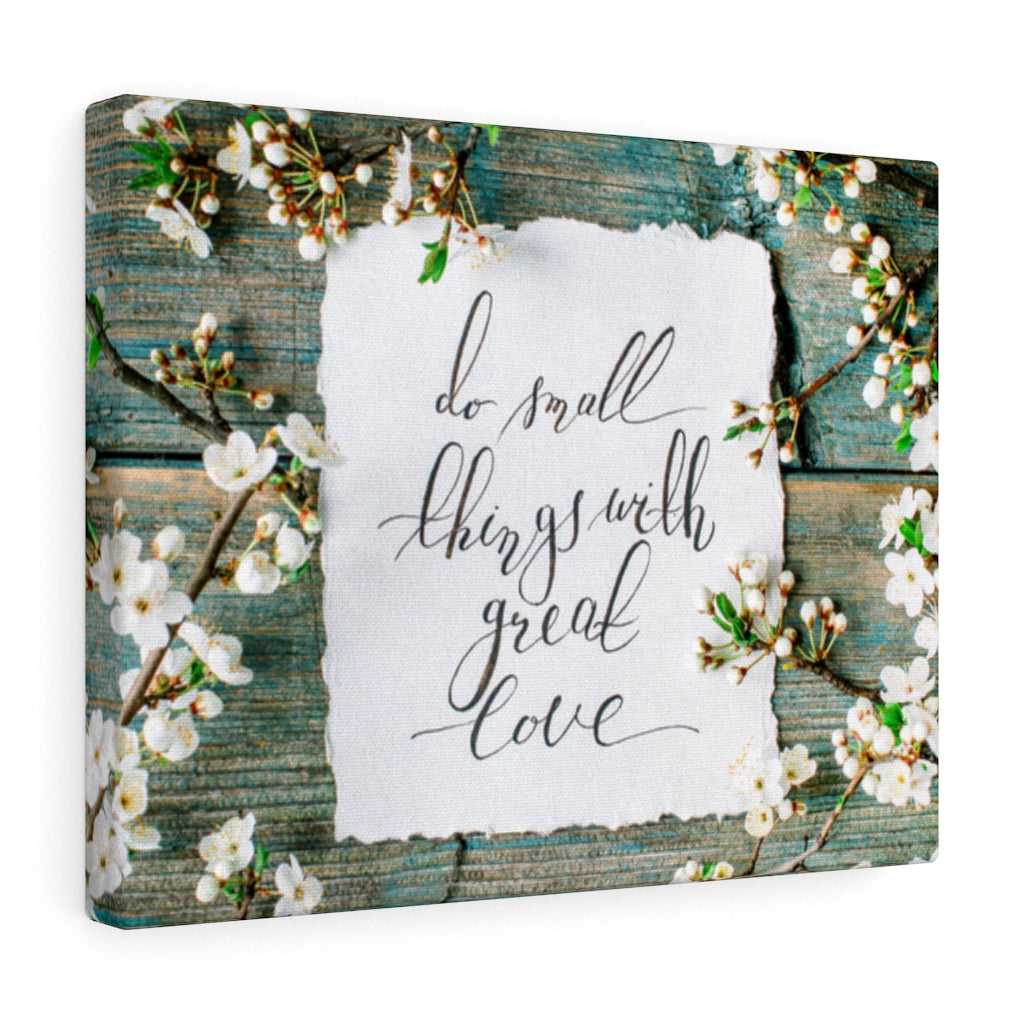 Scripture Walls Inspirational Wall Art Do Small Things With Great Love Motivational Print Ready to Hang Artwork Unframed-Express Your Love Gifts