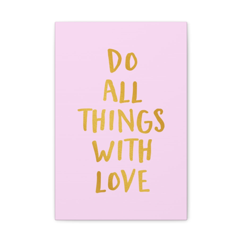 Scripture Walls Inspirational Wall Art Do Things With Love Motivation Wall Decor for Home Office Gym Inspiring Success Quote Print Ready to Hang Unframed-Express Your Love Gifts