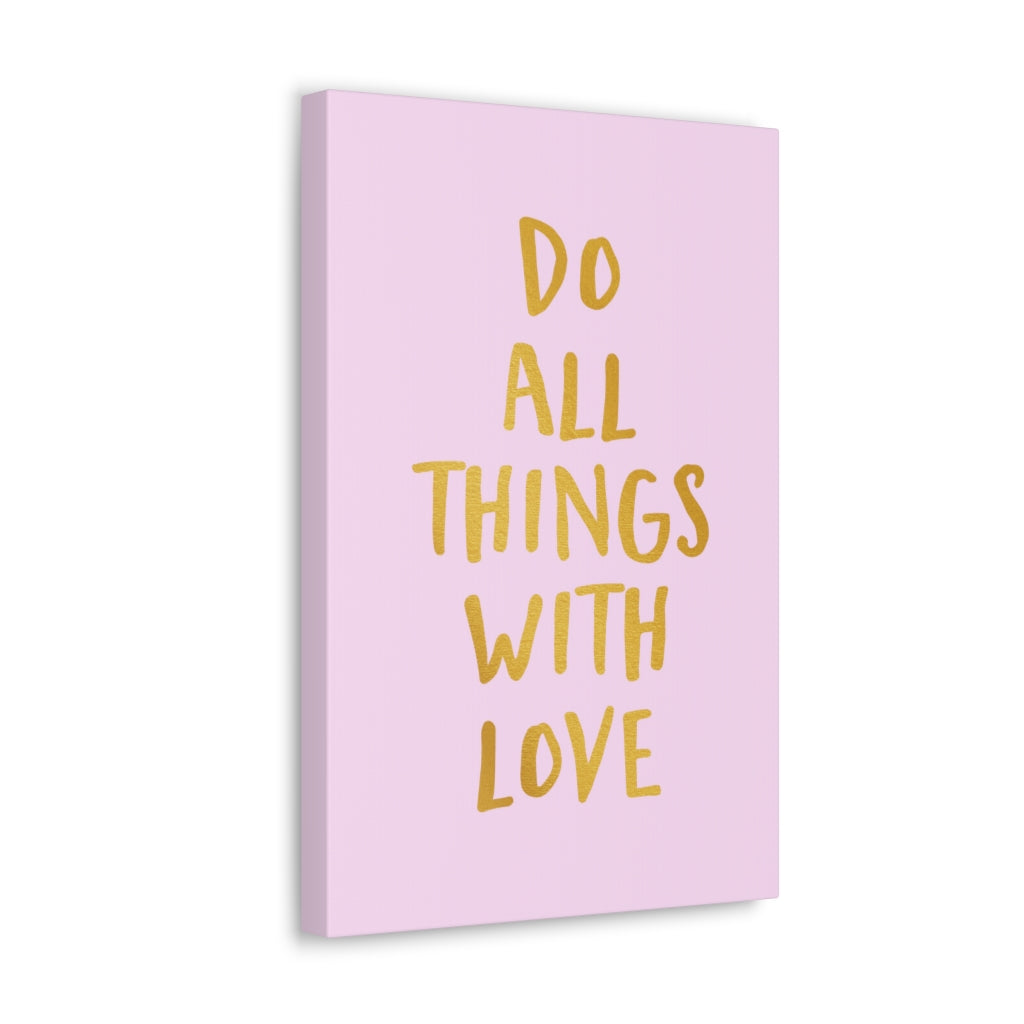 Scripture Walls Inspirational Wall Art Do Things With Love Motivation Wall Decor for Home Office Gym Inspiring Success Quote Print Ready to Hang Unframed-Express Your Love Gifts