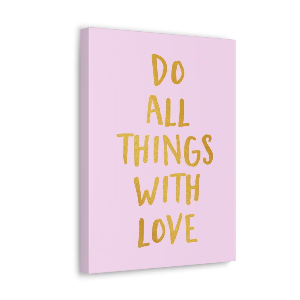 Scripture Walls Inspirational Wall Art Do Things With Love Motivation Wall Decor for Home Office Gym Inspiring Success Quote Print Ready to Hang Unframed-Express Your Love Gifts