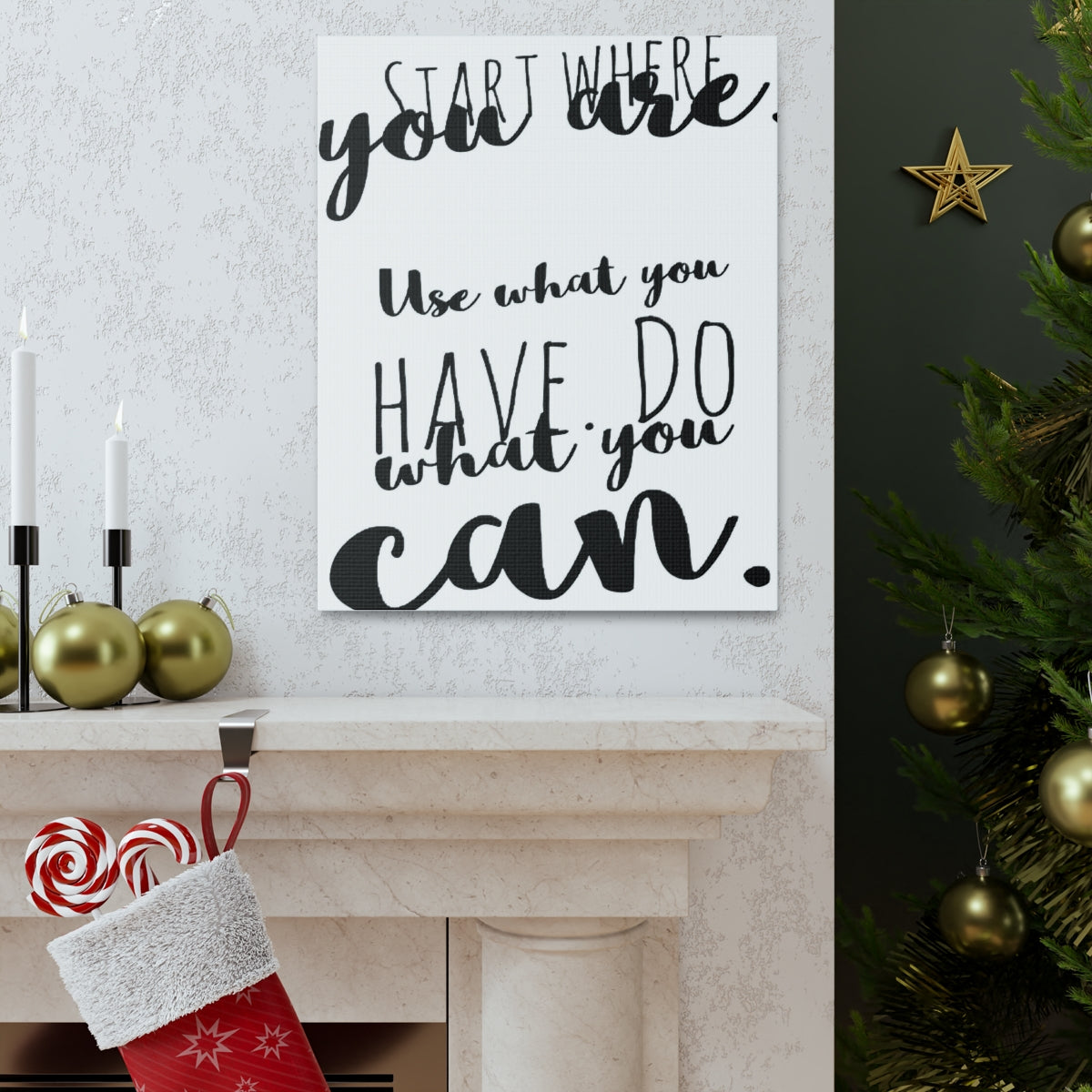 Scripture Walls Inspirational Wall Art Do What You Can Motivation Wall Decor for Home Office Gym Inspiring Success Quote Print Ready to Hang Unframed-Express Your Love Gifts