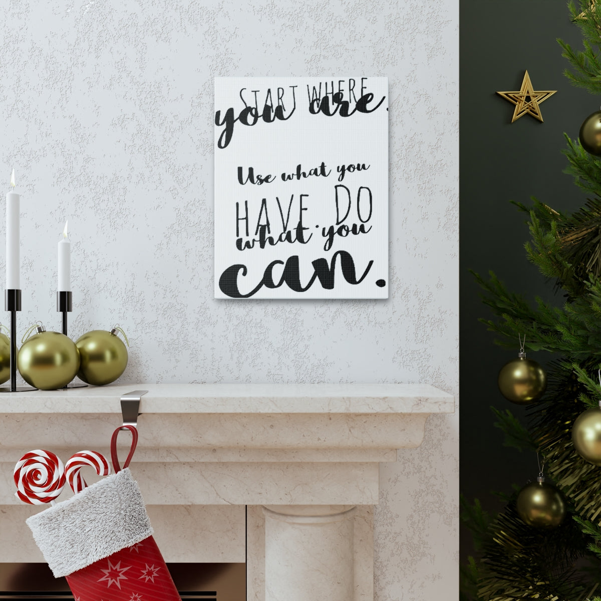 Scripture Walls Inspirational Wall Art Do What You Can Motivation Wall Decor for Home Office Gym Inspiring Success Quote Print Ready to Hang Unframed-Express Your Love Gifts
