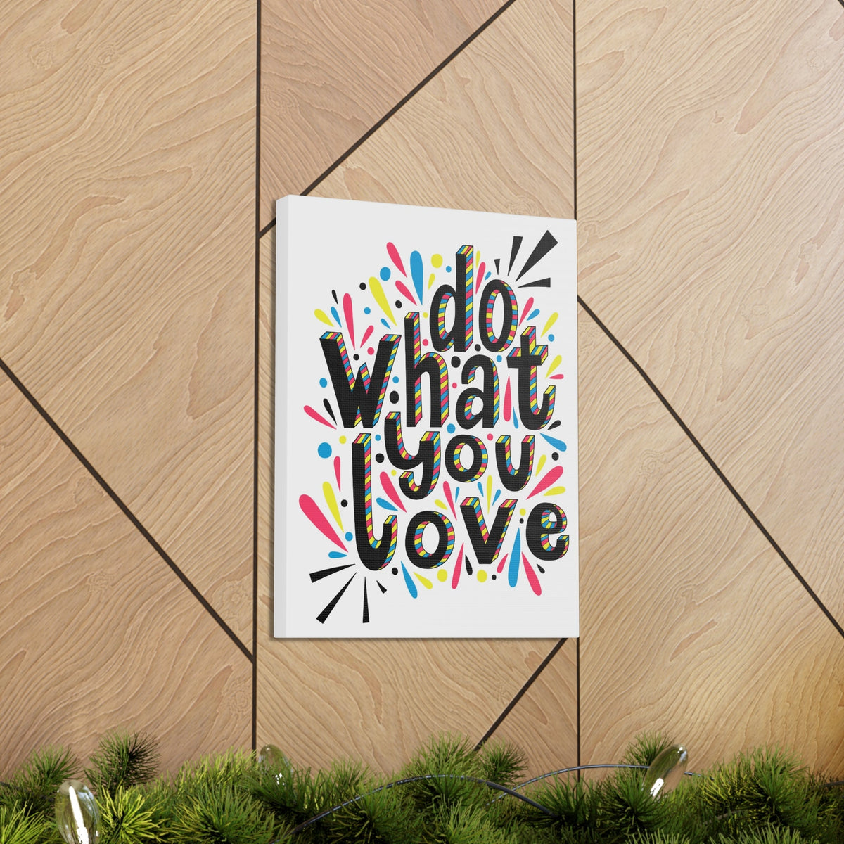 Scripture Walls Inspirational Wall Art Do What You Love Motivation Wall Decor for Home Office Gym Inspiring Success Quote Print Ready to Hang Unframed-Express Your Love Gifts