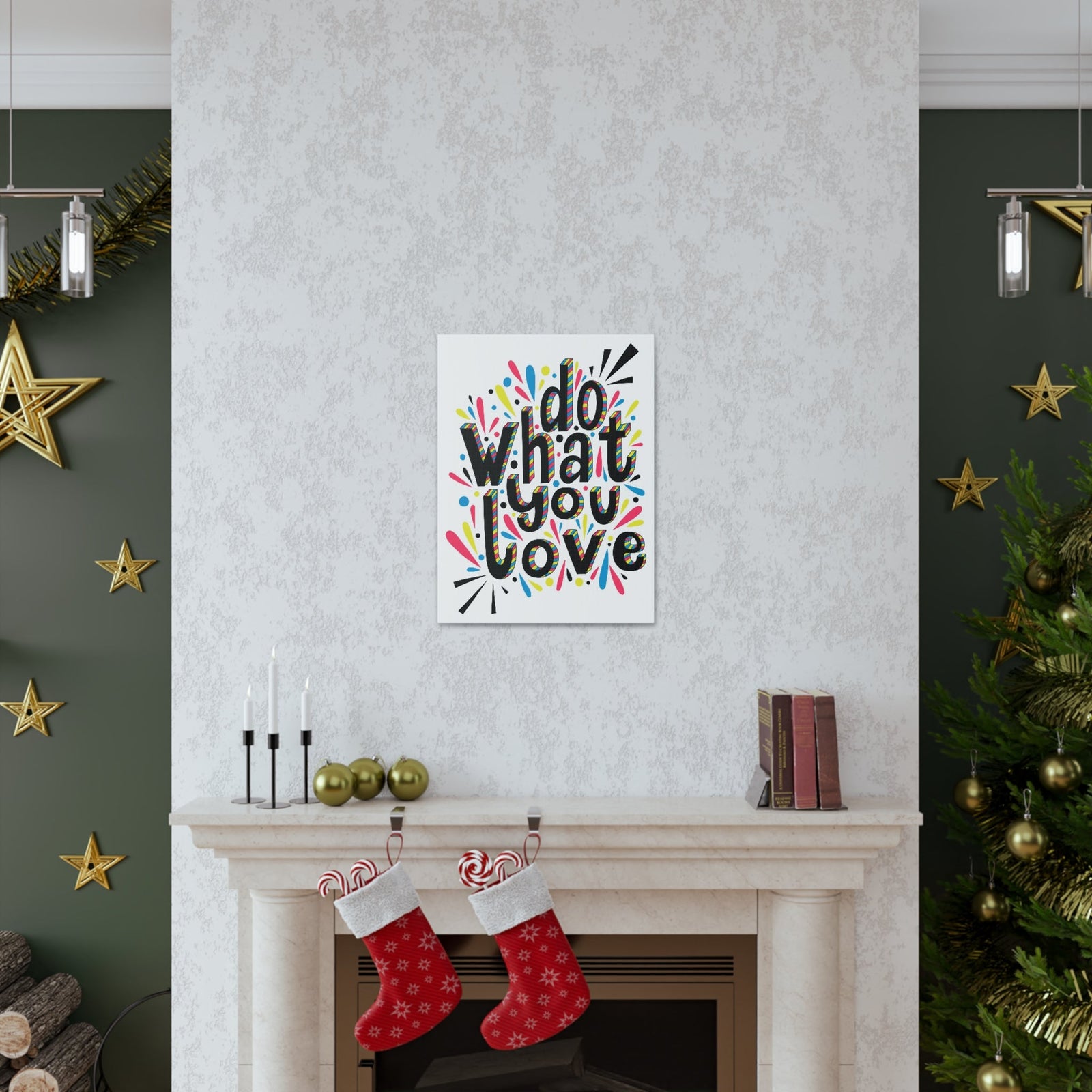 Scripture Walls Inspirational Wall Art Do What You Love Motivation Wall Decor for Home Office Gym Inspiring Success Quote Print Ready to Hang Unframed-Express Your Love Gifts