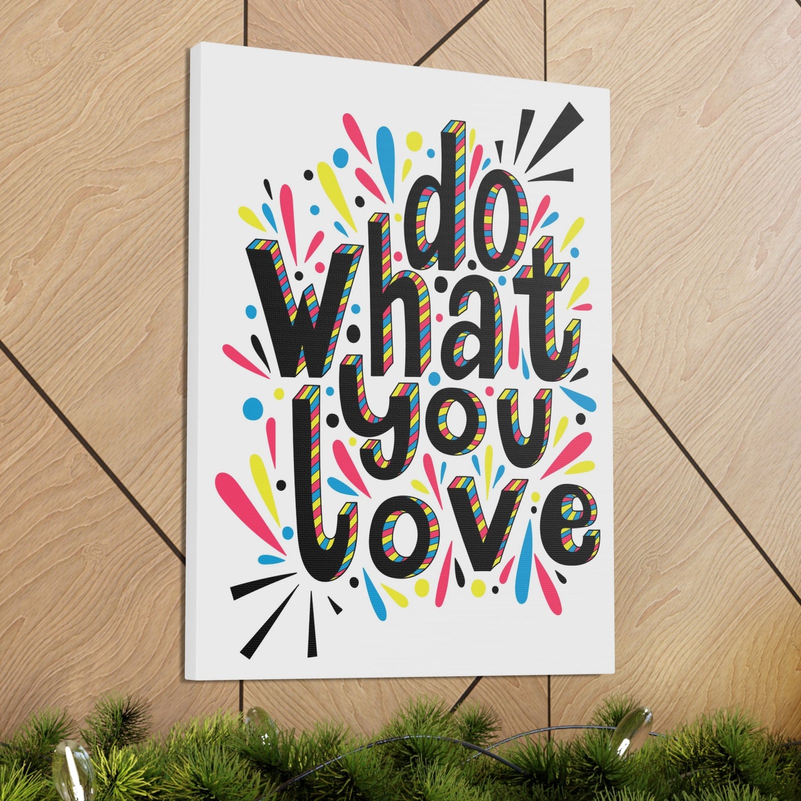 Scripture Walls Inspirational Wall Art Do What You Love Motivation Wall Decor for Home Office Gym Inspiring Success Quote Print Ready to Hang Unframed-Express Your Love Gifts