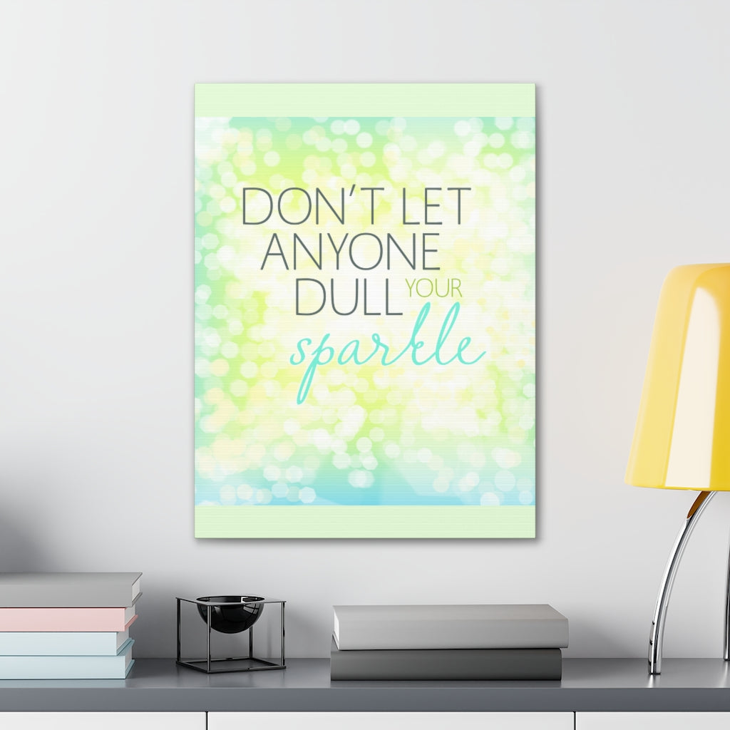 Scripture Walls Inspirational Wall Art Don't Dull Your Sparkle Motivation Wall Decor for Home Office Gym Inspiring Success Quote Print Ready to Hang Unframed-Express Your Love Gifts