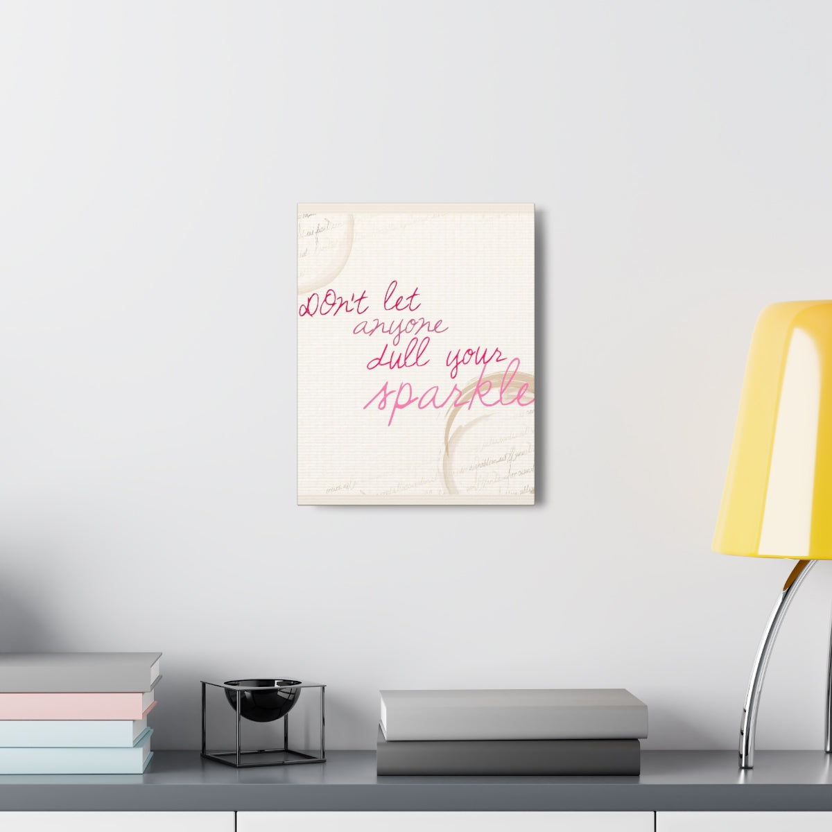 Scripture Walls Inspirational Wall Art Don't Dull Your Sparkle Simple Motivation Wall Decor for Home Office Gym Inspiring Success Quote Print Ready to Hang Unframed-Express Your Love Gifts