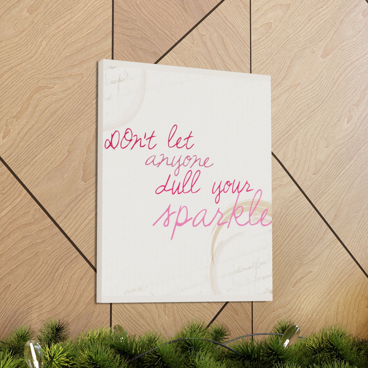 Scripture Walls Inspirational Wall Art Don't Dull Your Sparkle Simple Motivation Wall Decor for Home Office Gym Inspiring Success Quote Print Ready to Hang Unframed-Express Your Love Gifts