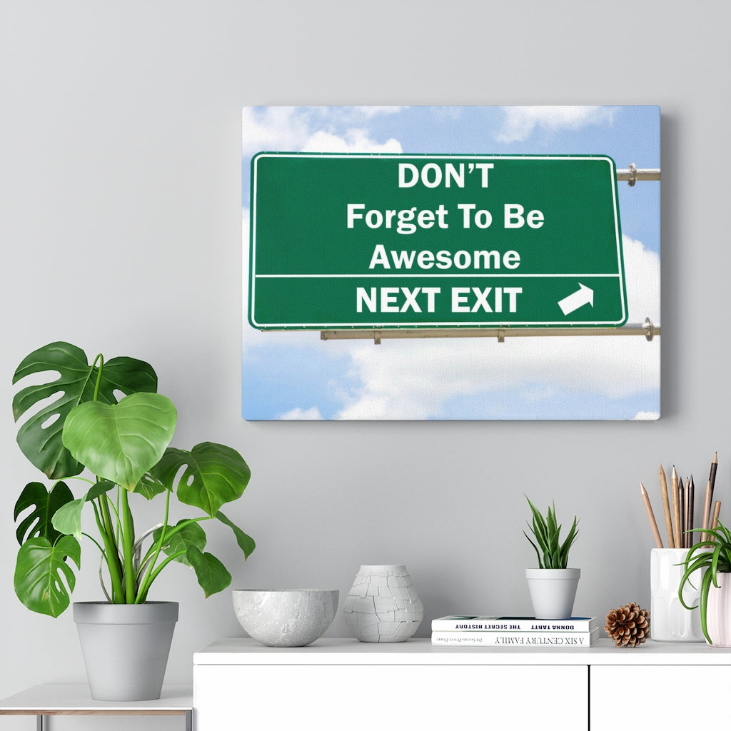 Scripture Walls Inspirational Wall Art Don't Forget To Be Awesome Motivational Print Ready to Hang Artwork Unframed-Express Your Love Gifts