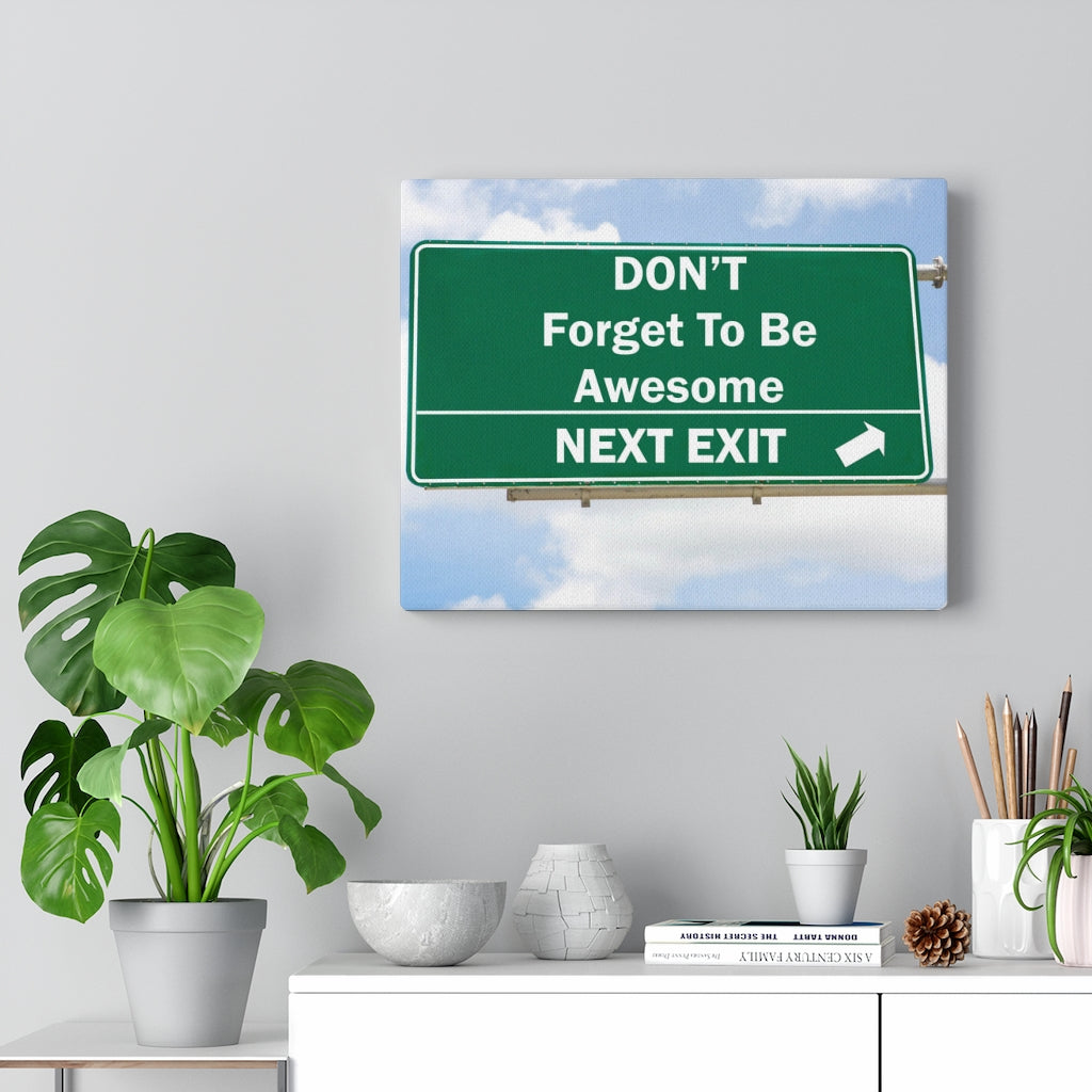 Scripture Walls Inspirational Wall Art Don't Forget To Be Awesome Motivational Print Ready to Hang Artwork Unframed-Express Your Love Gifts