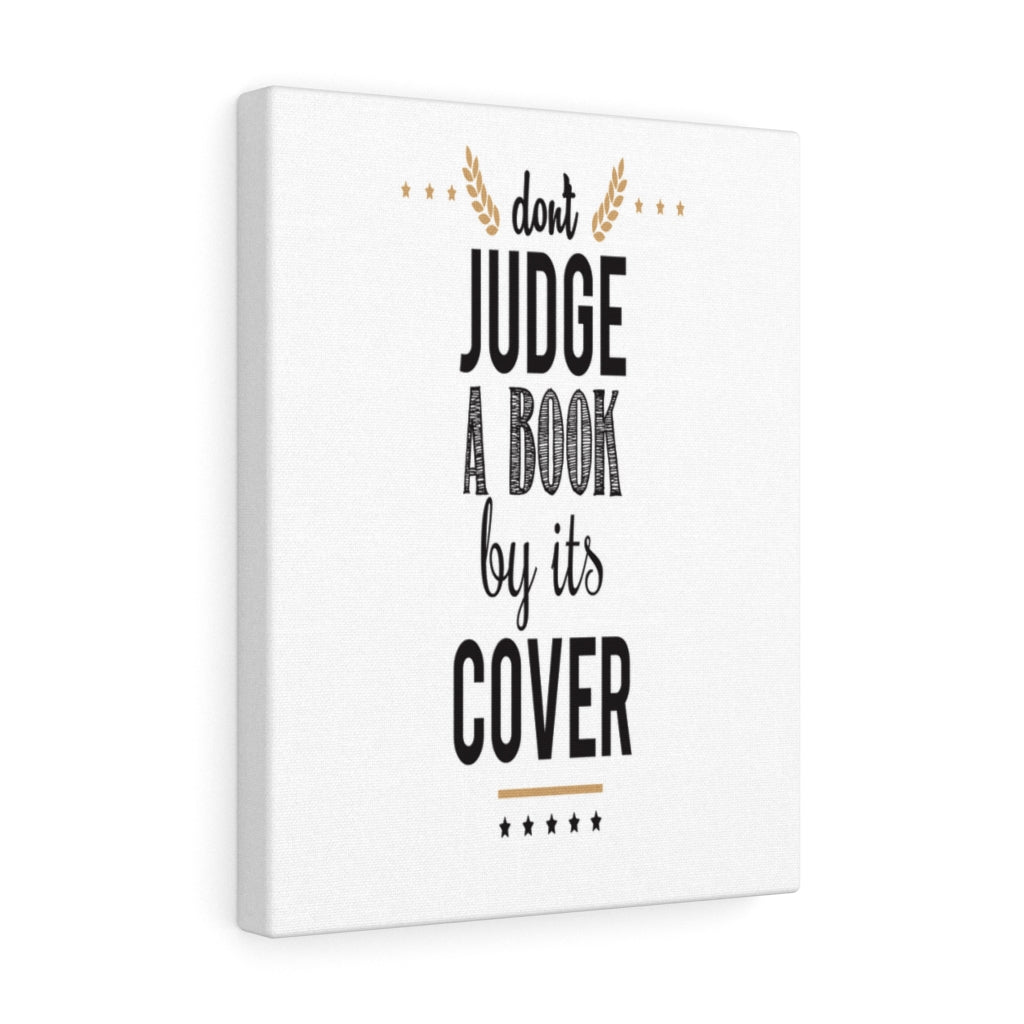Scripture Walls Inspirational Wall Art Don't Judge A Book By Its Cover Wall Art Motivation Wall Decor for Home Office Gym Inspiring Success Quote Print Ready to Hang Unframed-Express Your Love Gifts