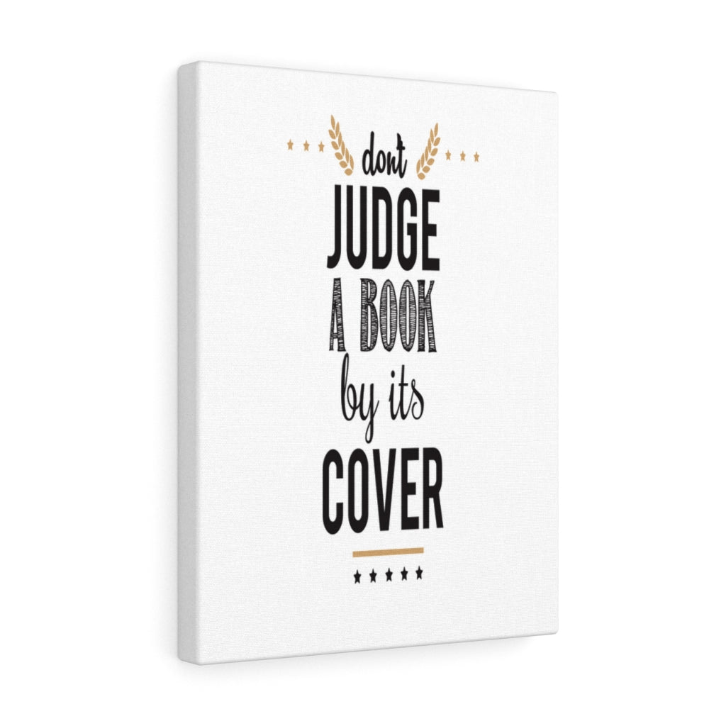 Scripture Walls Inspirational Wall Art Don't Judge A Book By Its Cover Wall Art Motivation Wall Decor for Home Office Gym Inspiring Success Quote Print Ready to Hang Unframed-Express Your Love Gifts