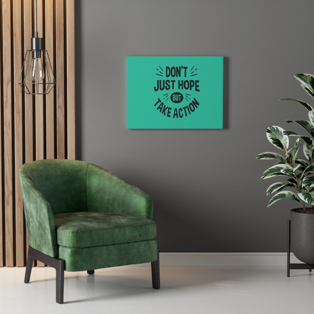 Scripture Walls Inspirational Wall Art Don't Just Hope But Take Action Wall Art Motivation Wall Decor for Home Office Gym Inspiring Success Quote Print Ready to Hang Unframed-Express Your Love Gifts