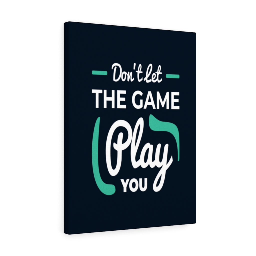 Scripture Walls Inspirational Wall Art Don't Let The Game Play You Wall Art Motivation Wall Decor for Home Office Gym Inspiring Success Quote Print Ready to Hang Unframed-Express Your Love Gifts