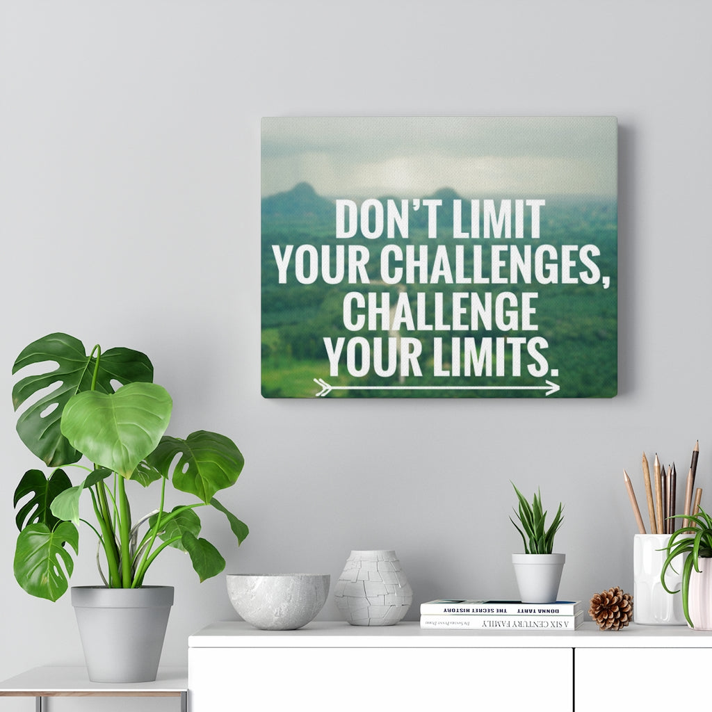 Scripture Walls Inspirational Wall Art Don't Limit Your Challenges Motivational Print Ready to Hang Artwork Unframed-Express Your Love Gifts