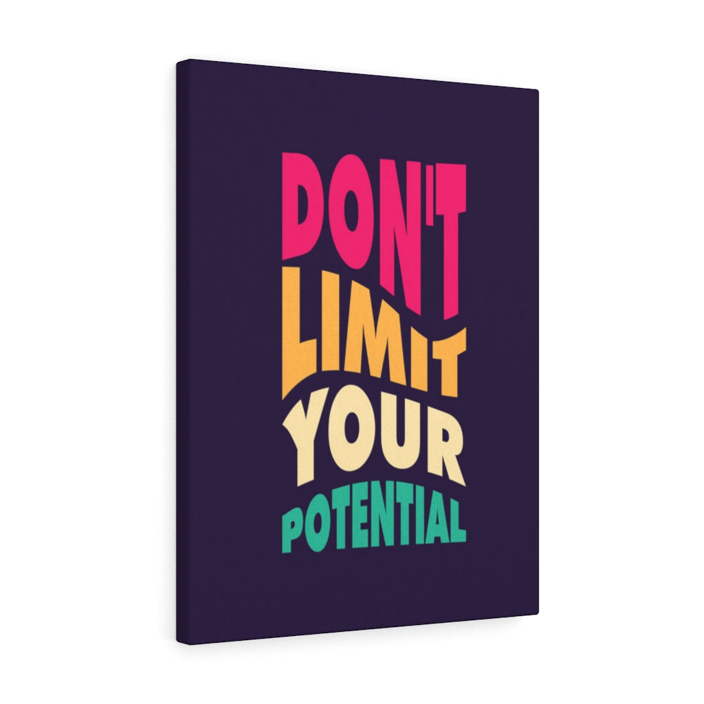 Scripture Walls Inspirational Wall Art Don't Limit Your Potential Wall Art Motivation Wall Decor for Home Office Gym Inspiring Success Quote Print Ready to Hang Unframed-Express Your Love Gifts