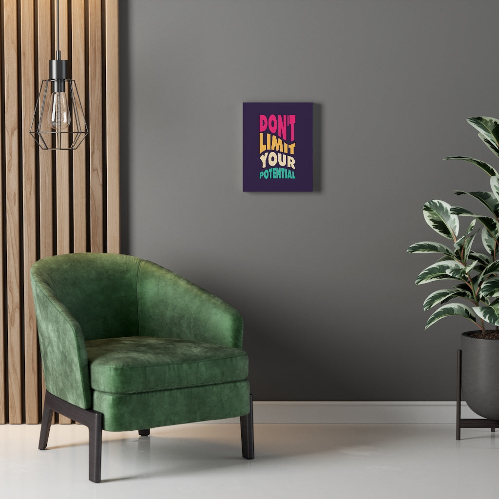 Scripture Walls Inspirational Wall Art Don't Limit Your Potential Wall Art Motivation Wall Decor for Home Office Gym Inspiring Success Quote Print Ready to Hang Unframed-Express Your Love Gifts
