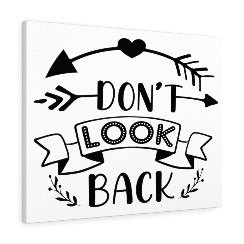 Scripture Walls Inspirational Wall Art Don't Look Back Wall Art Motivation Wall Decor for Home Office Gym Inspiring Success Quote Print Ready to Hang Unframed-Express Your Love Gifts
