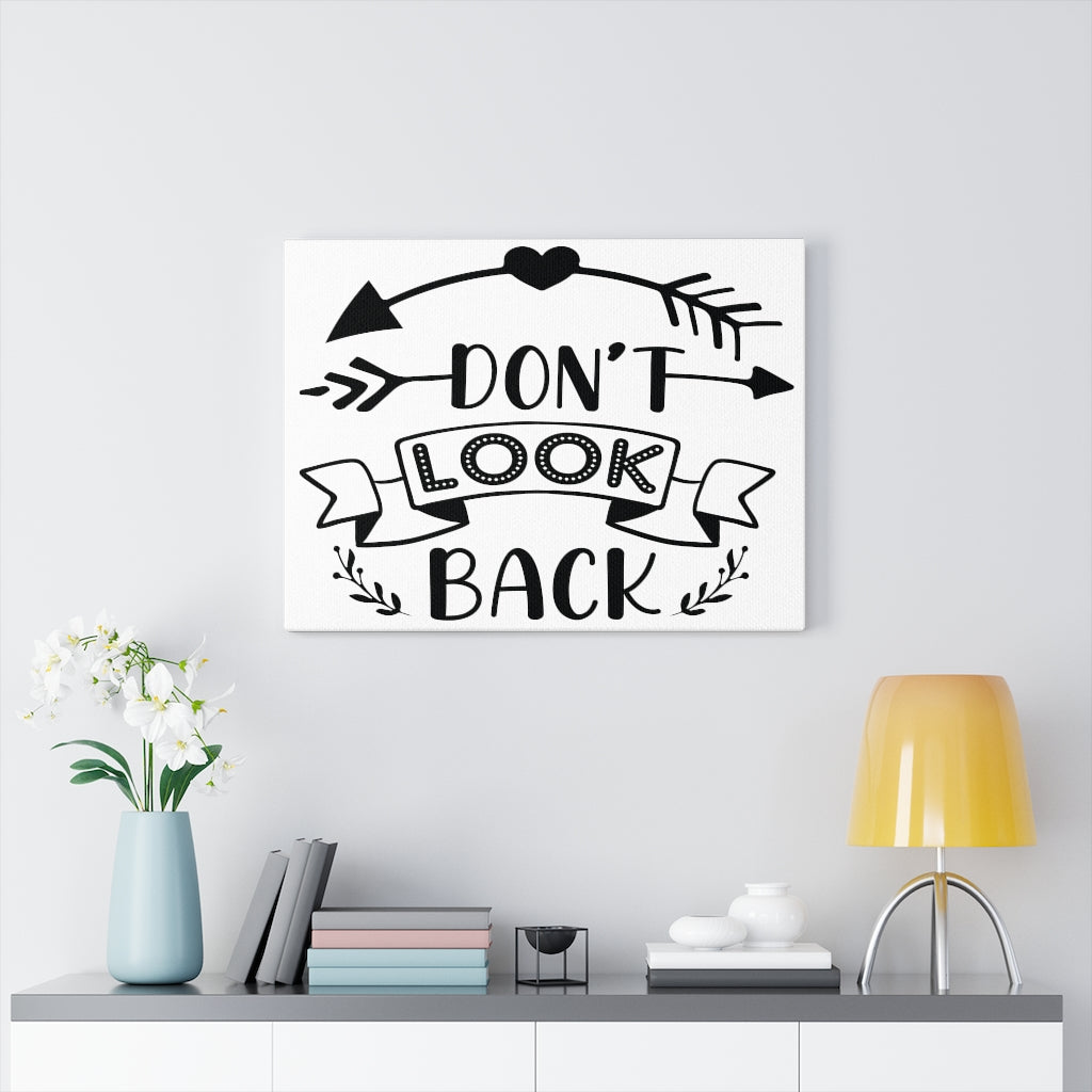 Scripture Walls Inspirational Wall Art Don't Look Back Wall Art Motivation Wall Decor for Home Office Gym Inspiring Success Quote Print Ready to Hang Unframed-Express Your Love Gifts