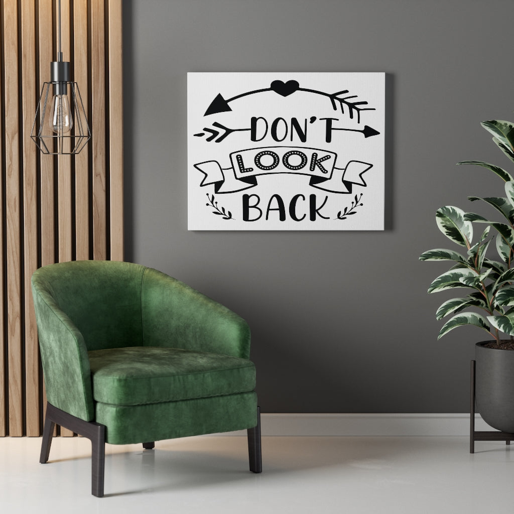 Scripture Walls Inspirational Wall Art Don't Look Back Wall Art Motivation Wall Decor for Home Office Gym Inspiring Success Quote Print Ready to Hang Unframed-Express Your Love Gifts